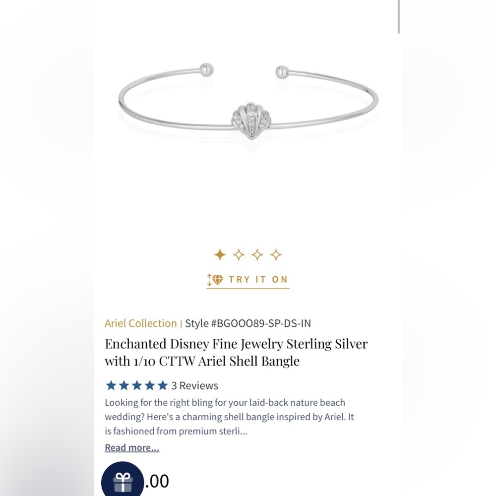 Disney Enchanted Ariel Bracelet